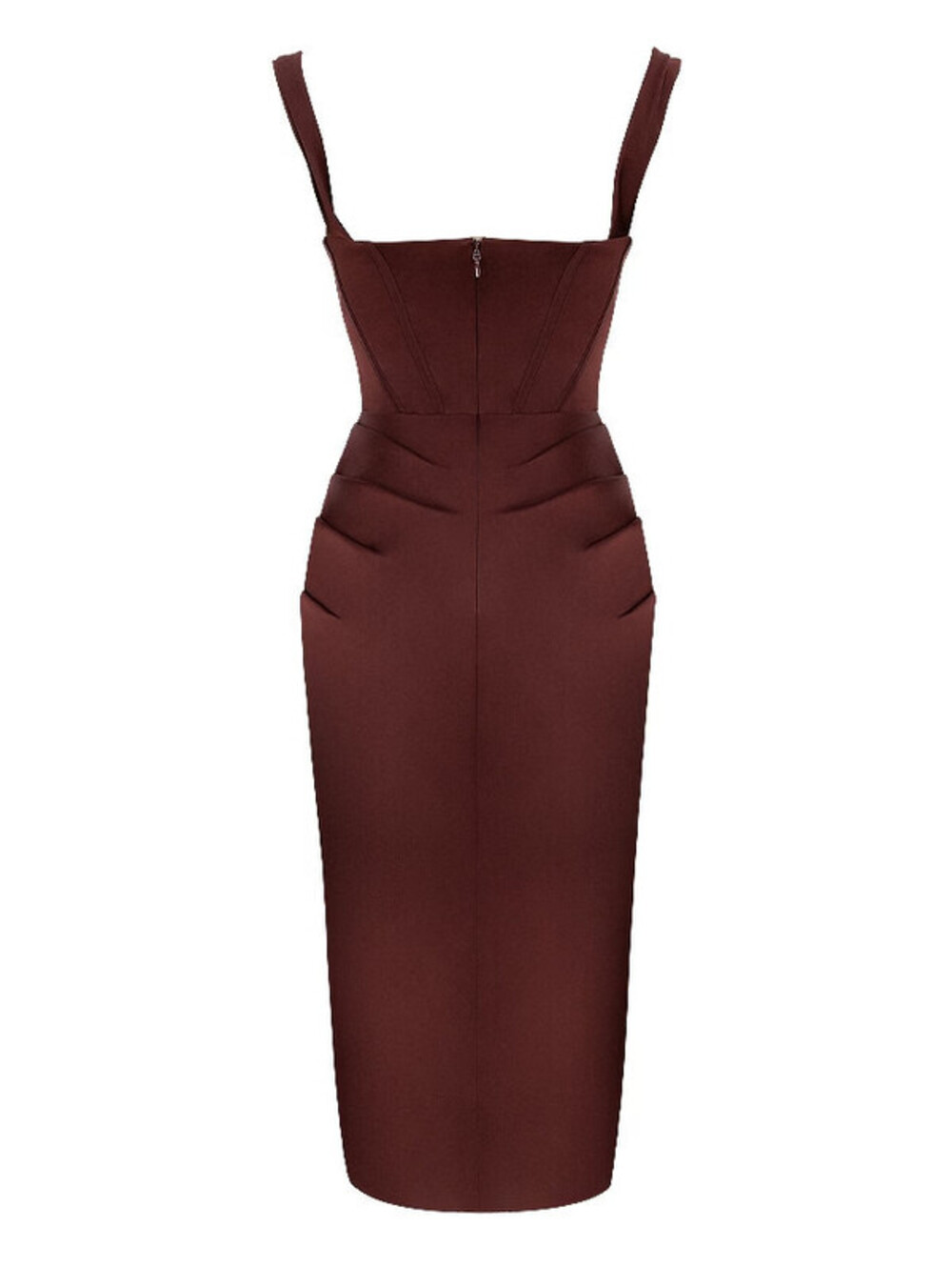 NEW, House of CB Raisin Off Shoulder Corset Dress in brown Sz L #MD2613 - Picture 4 of 10